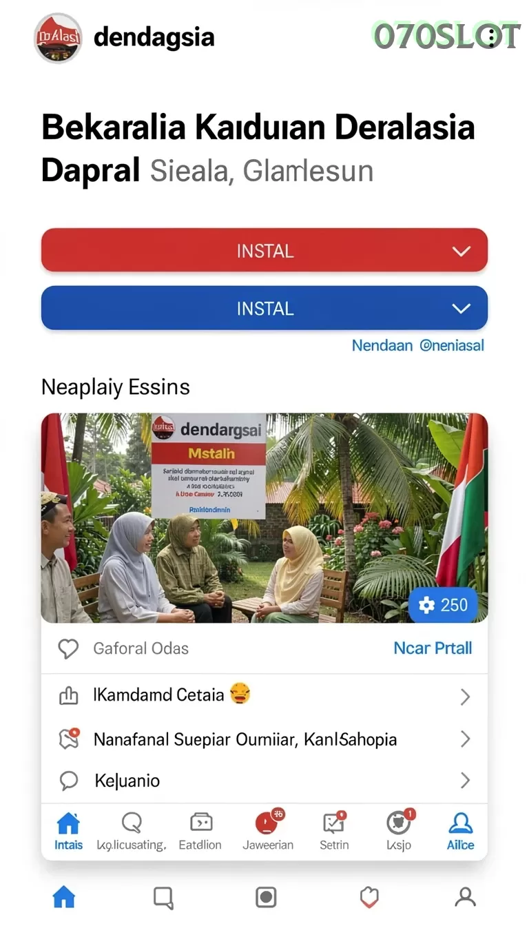 Cuplikan layar KOMEDI77 — halaman utama