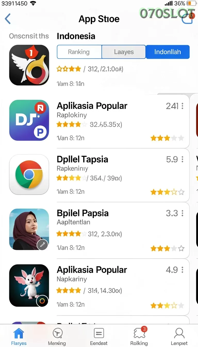 Cuplikan layar 99SL — halaman utama
